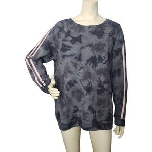 TORRID ACTIVE Gray and Black Tie Dye Sweatshirt Size 2 (2X)